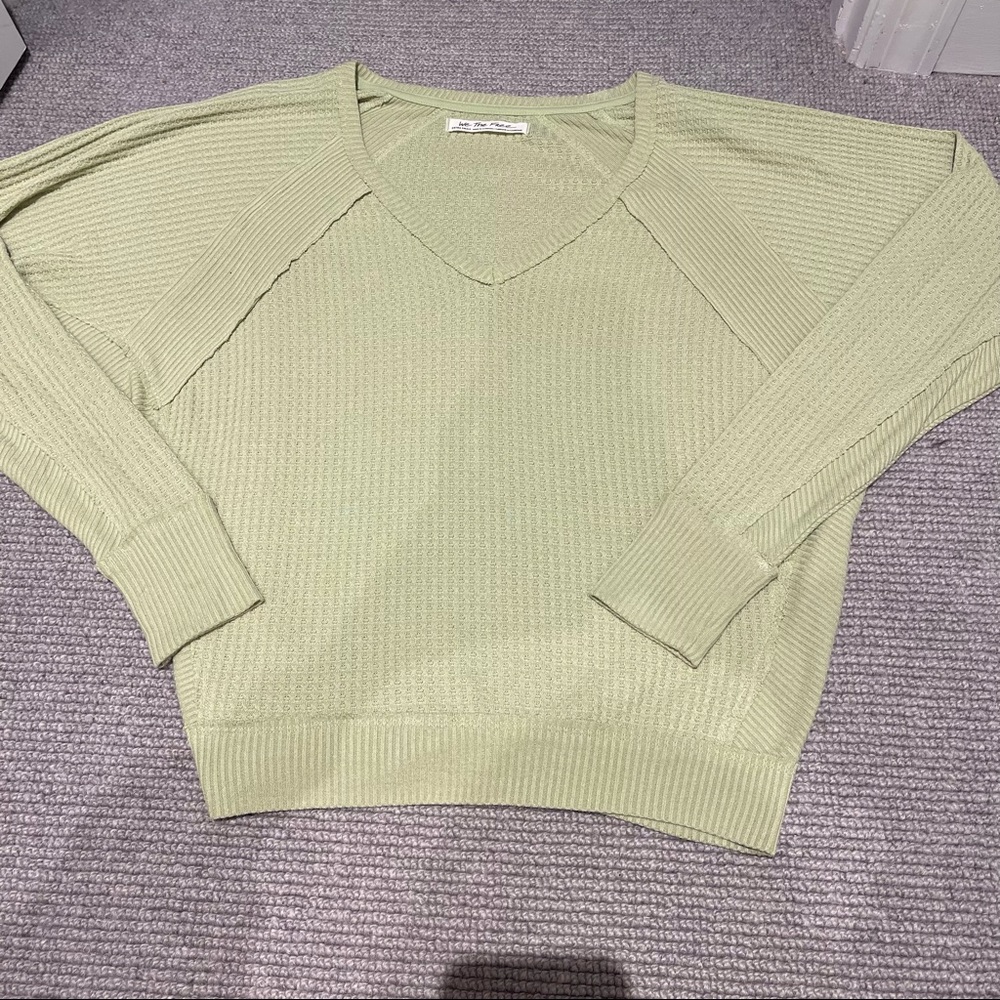 Free People We the Free Santa Clara Thermal in Pear (XS) - Picture 2 of 6